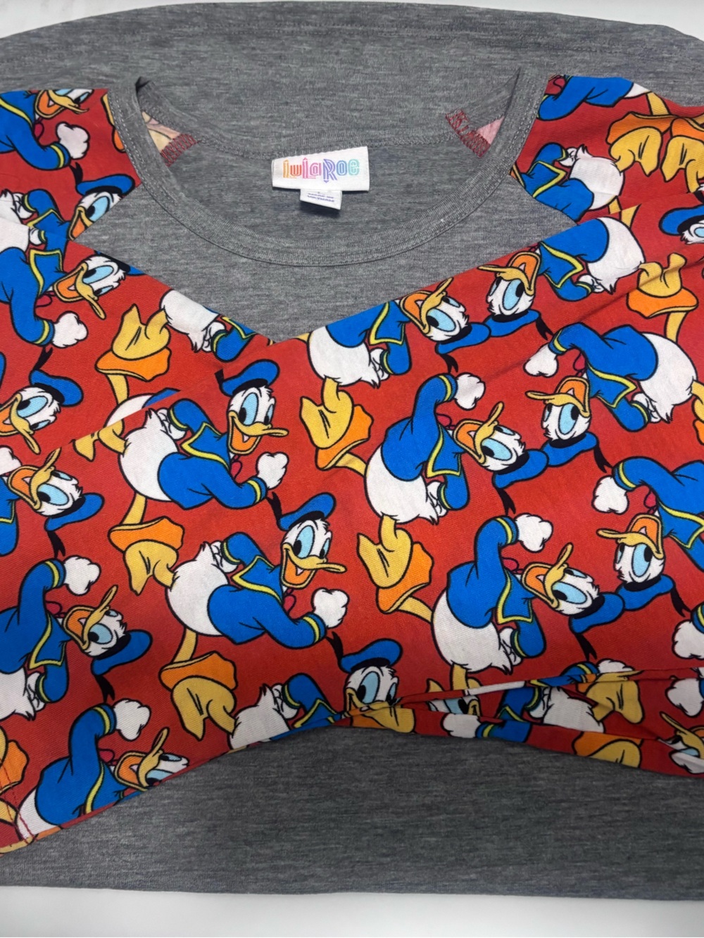 NWOT LulaRoe Disney Donald Randy shirt